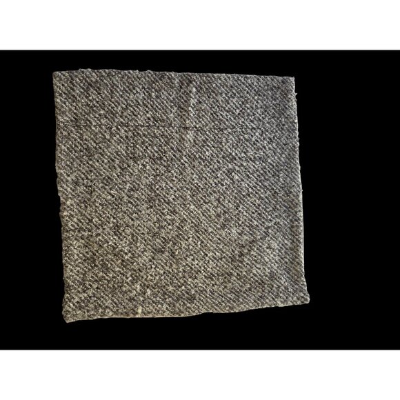 West Elm Boucle Pillow Cover 18x18 NWT Gray Wool Blnd Modern Neutral Cotton Back - Picture 4 of 9